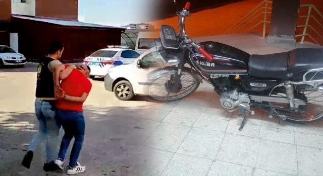Motosiklet Hırsızı Kaçınılmaz Sonla Kaldı