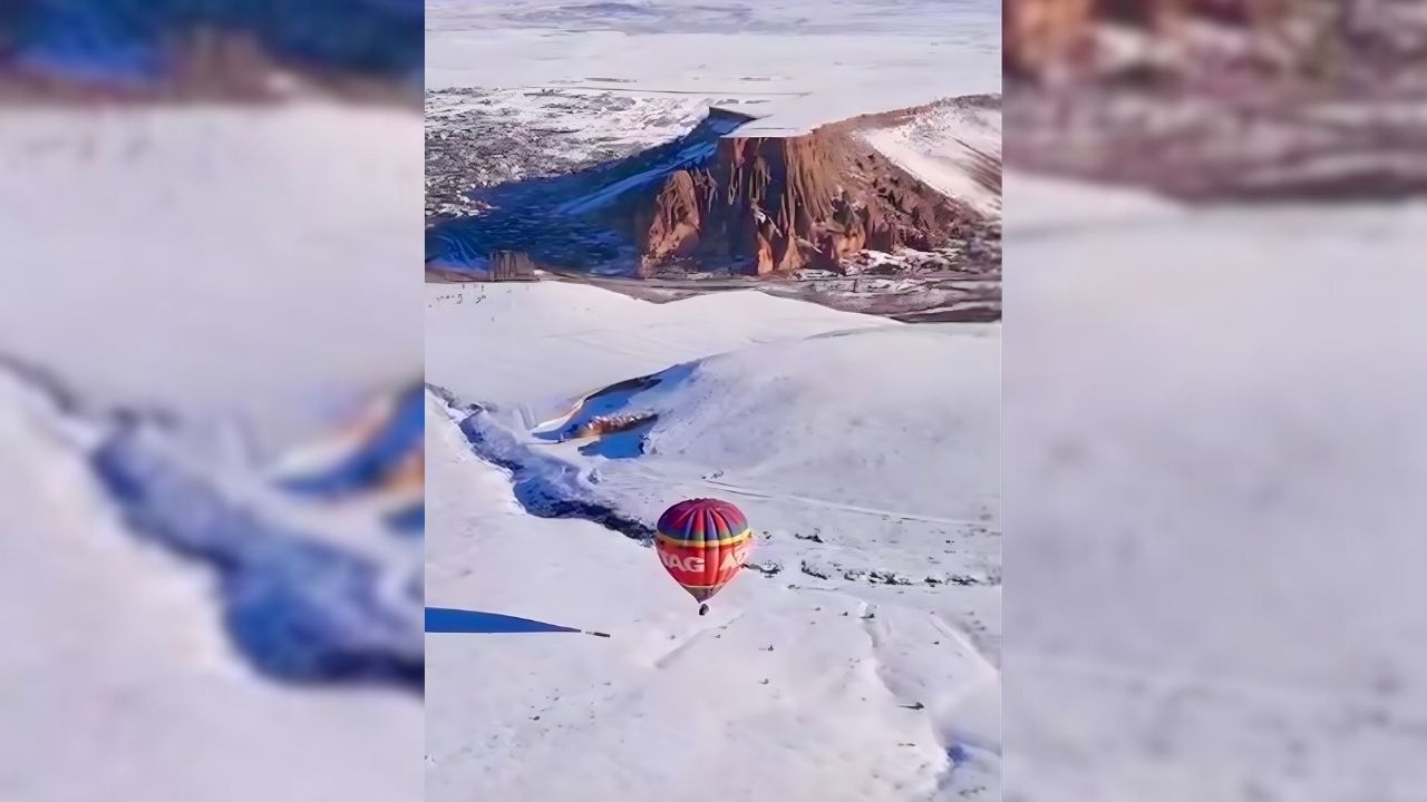 Kar yağışı Aksaray’ın eşsiz güzelliğini ortaya çıkardı