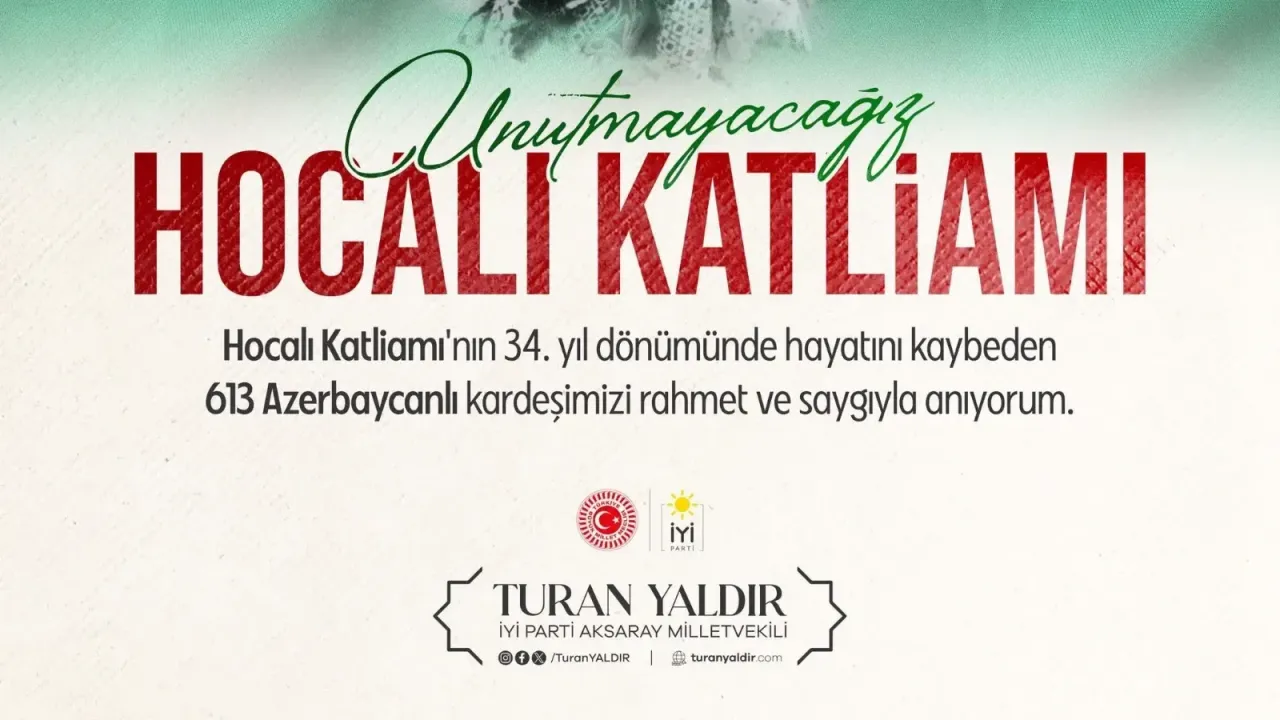 Milletvekili Yaldır: "Hocalı’yı unutmadık, unutturmayacağız”