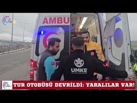 Aksaray-Nevşehir yolunda otobüs devrildi: Yaralılar var!