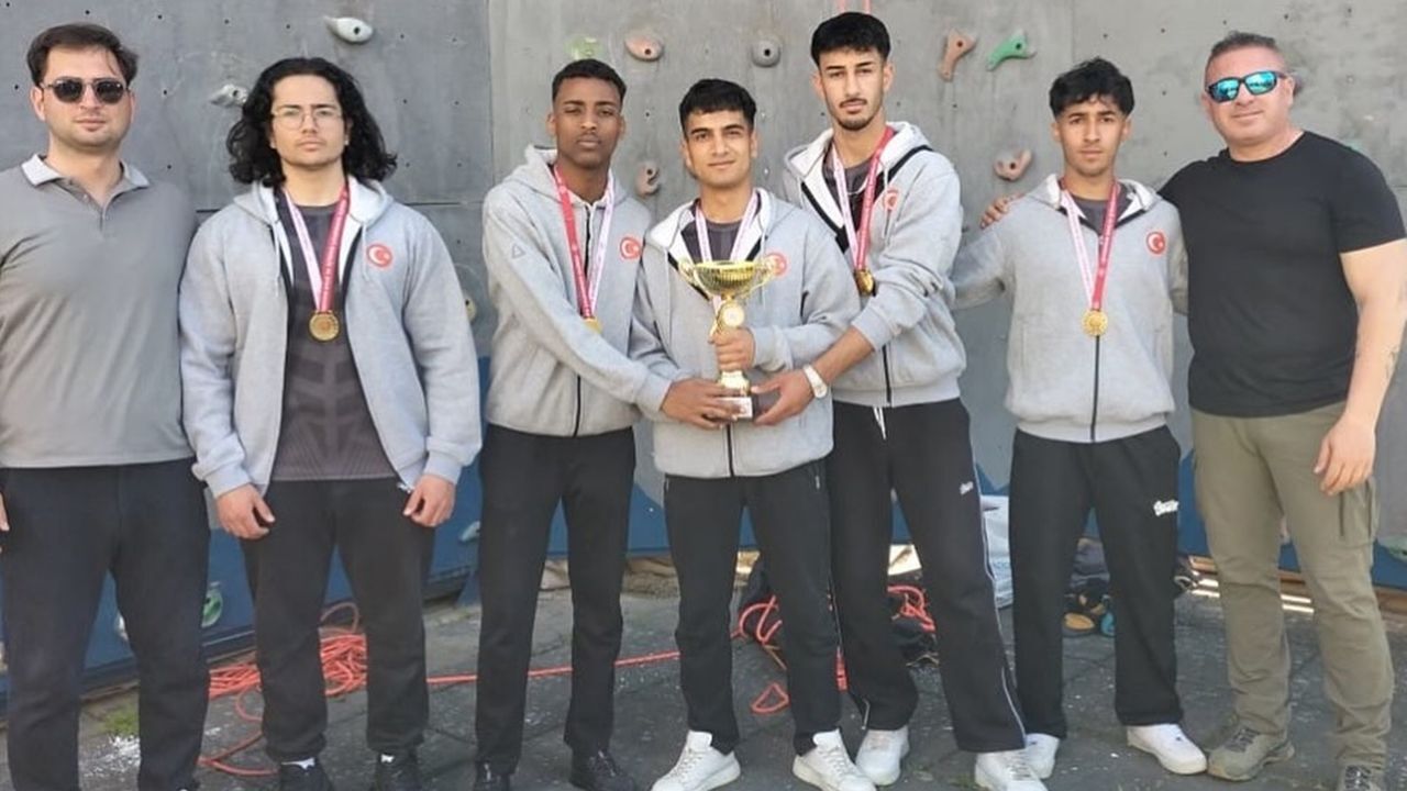 Okul Sporları Tırmanış Birinciliğinde şampiyonlar belli oldu