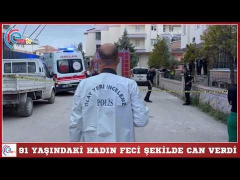 91 YAŞINDAKİ KADIN FECİ ŞEKİLDE CAN VERDİ 