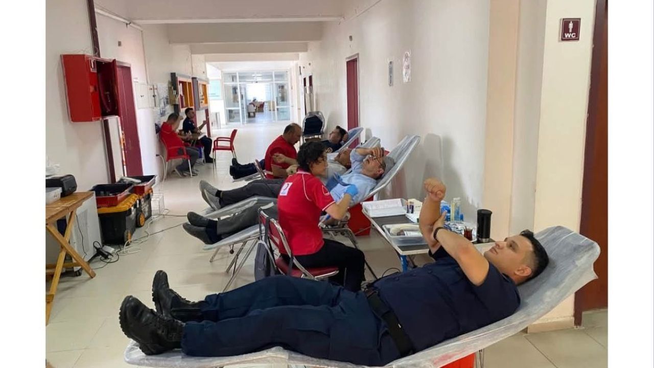 Ağaçören kan bağışı kampanyasında tek yürek oldu