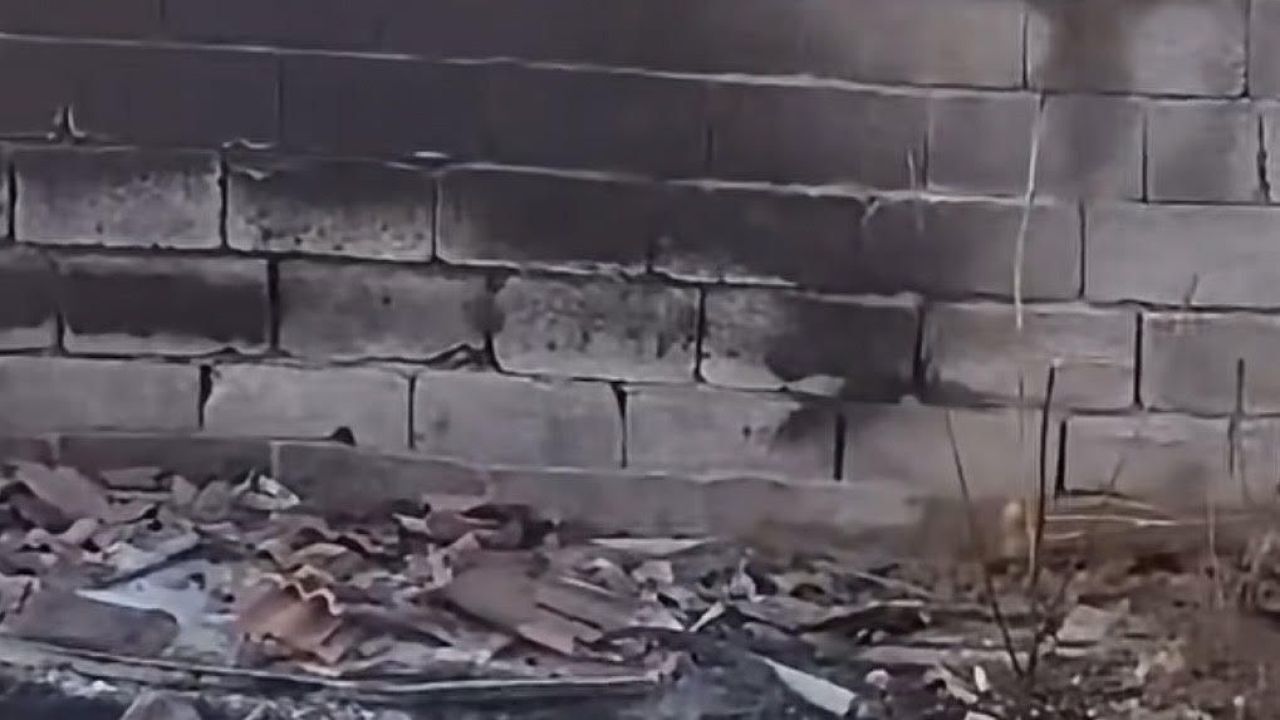 Otları yakarken az kalsın evi yakıyordu!