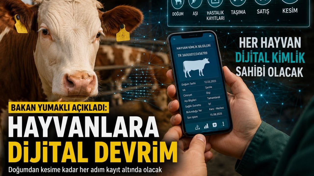 Bakan Yumaklı Açıkladı: Hayvanlara Dijital Devrim