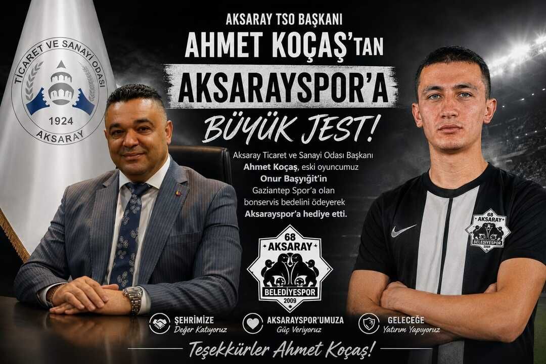 Aksarayspor için elini taşın altına koydu