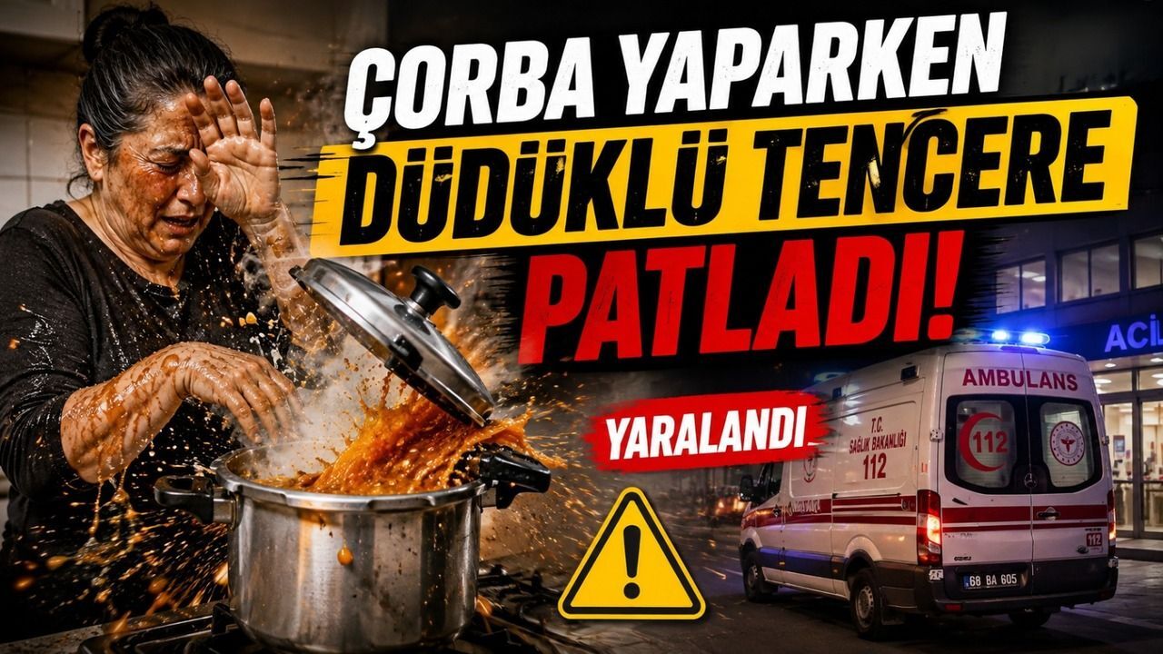 Düdüklü tencere faciası: Bomba gibi patladı!