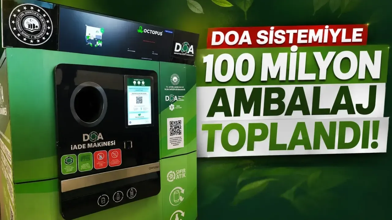 DOA Sistemiyle 100 Milyon Ambalaj Toplandı