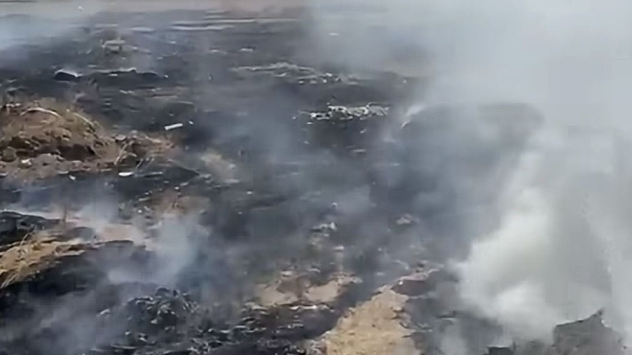 Bozcamahmut’ta çöplük alevlere teslim oldu