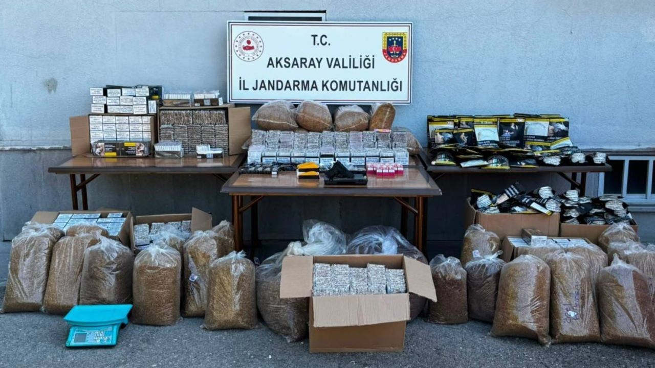 Jandarma baskın yaptı, ortaya adeta tütün fabrikası çıktı!