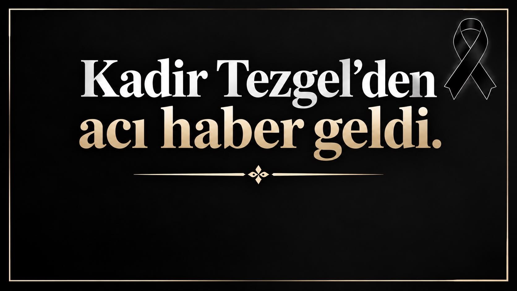 ATSO üyesi Ömer Ali Tezgel’in acı günü