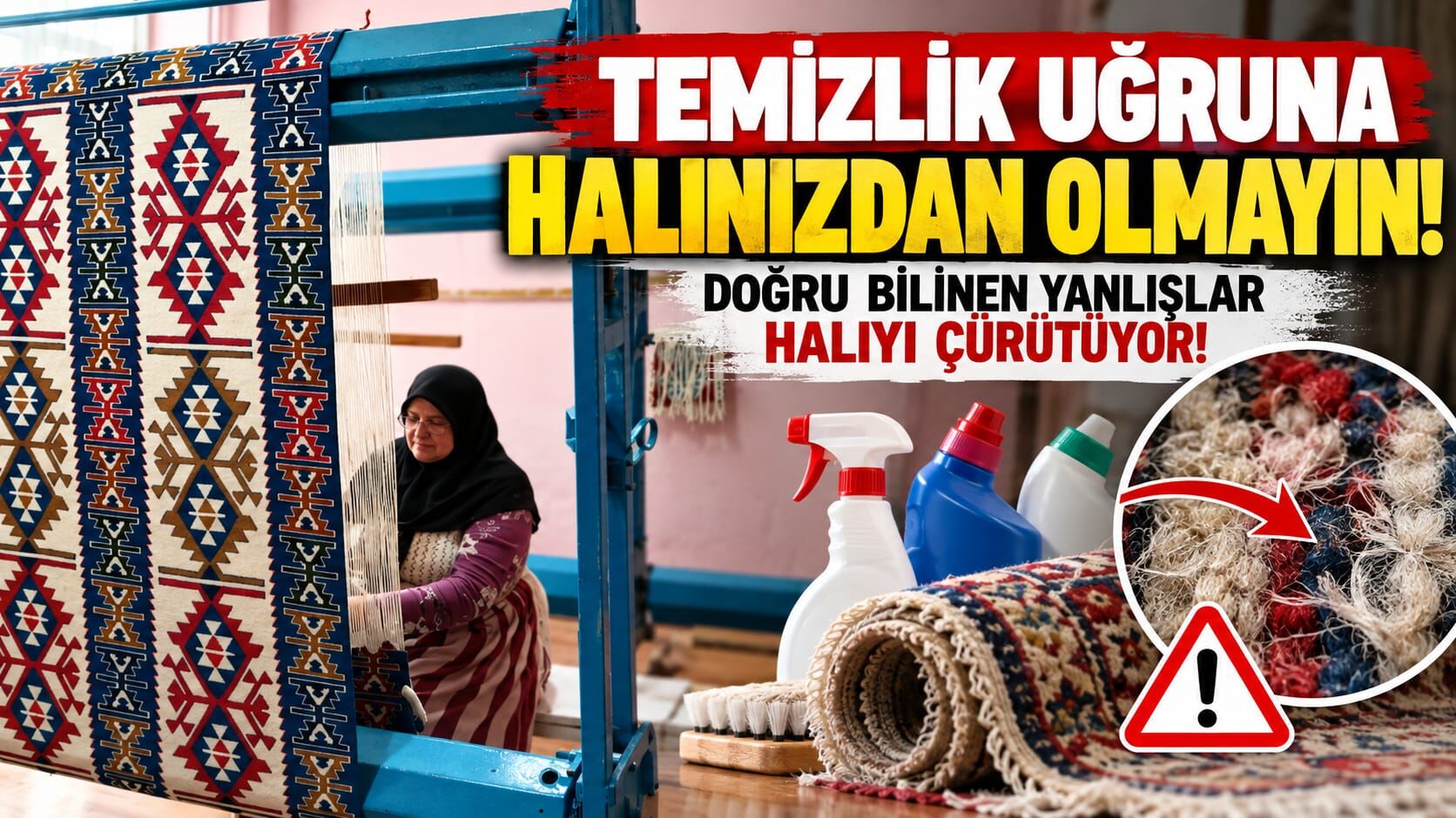 Temizlik uğruna halınızdan olmayın: Doğru bilinen yanlışlar halıyı çürütüyor