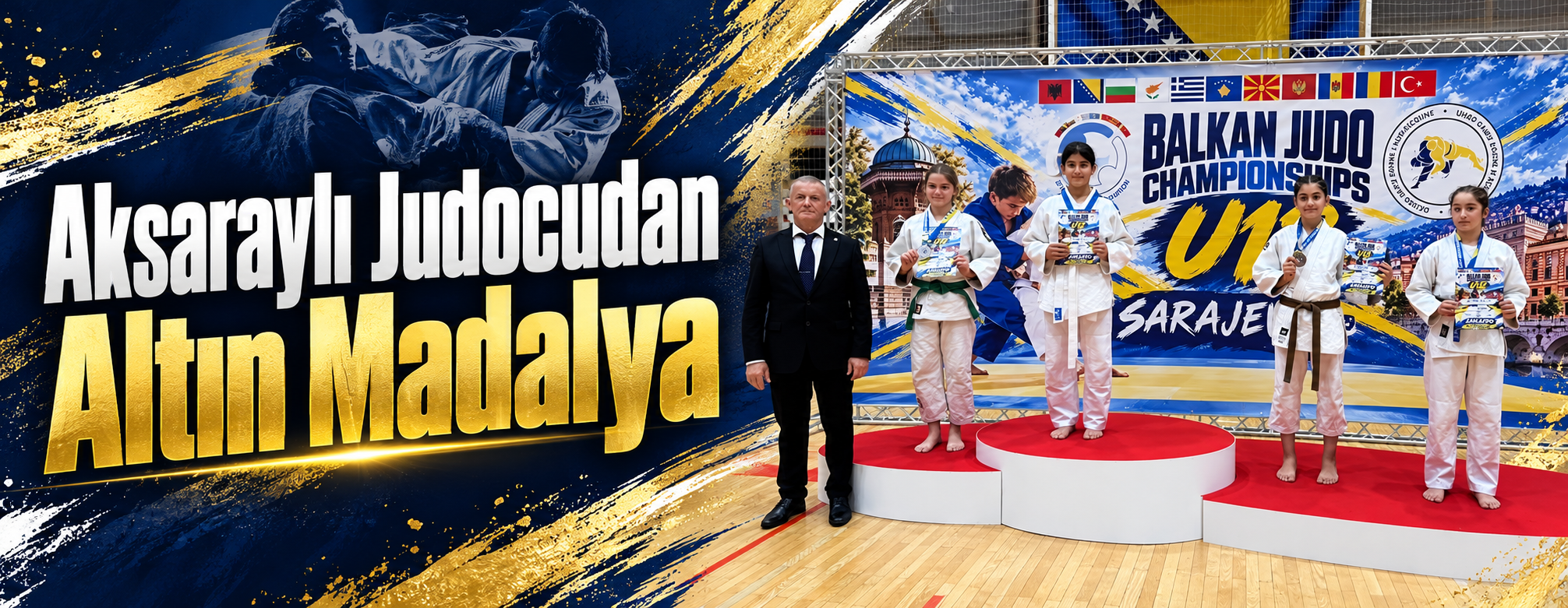 Aksaraylı Judocudan altın madalya