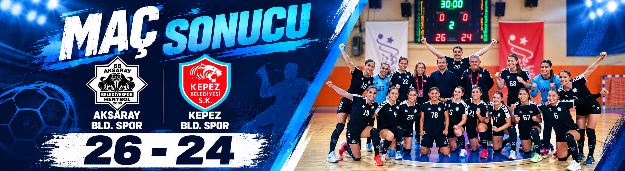 Aksaray Belediyespor Hentbolda Durdurulamıyor: 2'de 2!