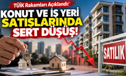 TÜİK rakamları açıklandı: konut ve iş yeri satışlarında sert düşüş