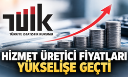 Hizmet üretici fiyatları yükselişe geçti