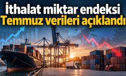 İthalat miktar endeksi Temmuz verileri açıklandı