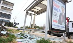 Otobüs durağının camını kıranlar cezasız kalmayacak!