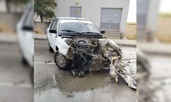 Yürekler ağza geldi! Eskil’de otomobil devrildi