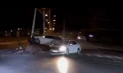 Kırmızı ışık ihlali dehşeti yaşattı!