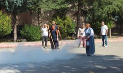 Gerçeğini aratmayan afet ve yangın tatbikatı!
