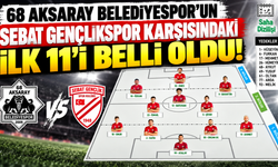 68 Aksaray Belediyespor’un Sebat Gençlikspor Karşısındaki İlk 11’i Belli Oldu!