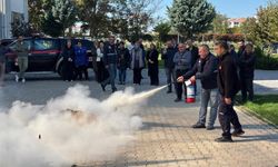 Alevlere karşı hazırlık: Personel yangın tatbikatında!