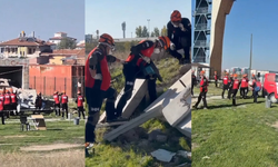 Arama Kurtarma Ekibi sınav öncesi tatbikat yaptı