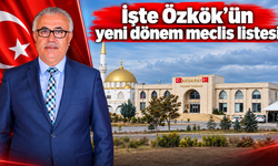 İşte Özkök'ün yeni dönem meclis listesi
