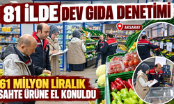81 ilde dev gıda denetimi