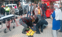 Dönüş yapan servis aracı yayaya çarptı