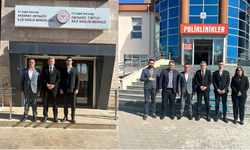 Sağlık çalışanlarıyla bir araya geldi