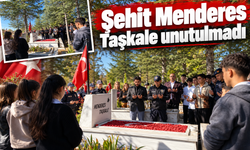 Şehit Menderes Taşkale unutulmadı