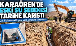 Karaören’de eski su şebekesi tarihe karıştı