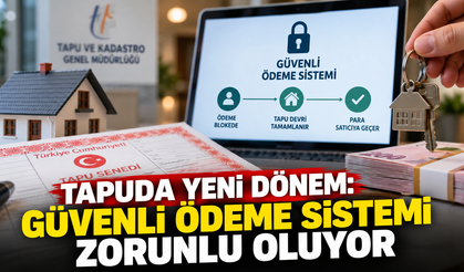Tapuda yeni dönem: Güvenli ödeme sistemi zorunlu oluyor