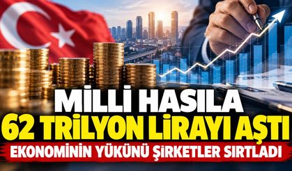 Milli hasıla 62 trilyon lirayı aştı: Ekonominin yükünü şirketler sırtladı