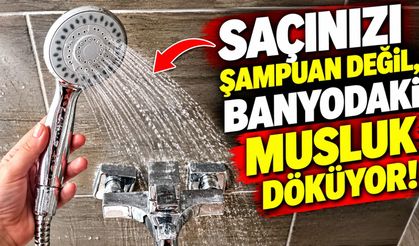 Saçınızı şampuan değil, banyodaki musluk döküyor!