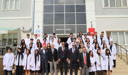 Veteriner hekim adayları mesleğe ilk adımını attı