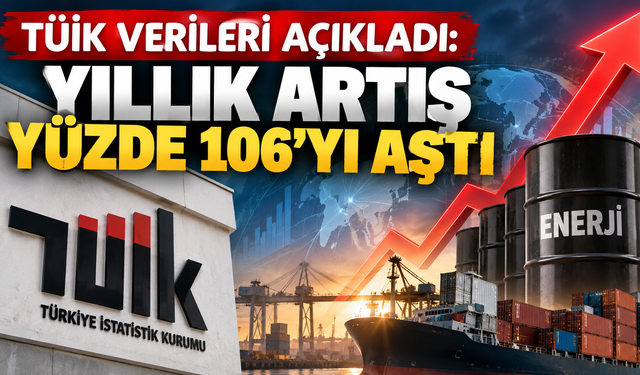 TÜİK verileri açıkladı: Yıllık artış yüzde 106’yı aştı