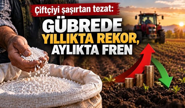 Çiftçiyi şaşırtan tezat: Gübrede yıllıkta rekor, aylıkta fren