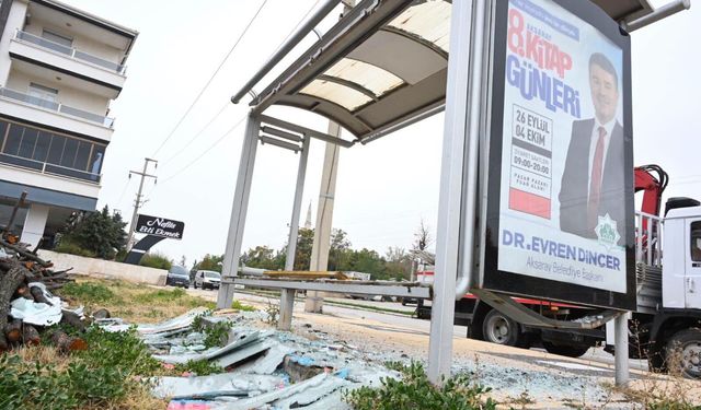 Otobüs durağının camını kıranlar cezasız kalmayacak!