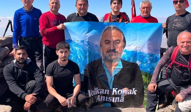 Hasandağı zirvesinde Volkan Konak anıldı