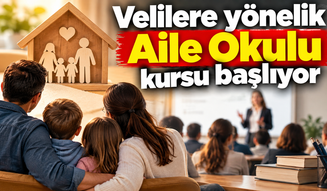 Velilere yönelik Aile Okulu kursu başlıyor