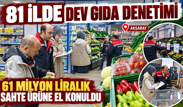 81 ilde dev gıda denetimi