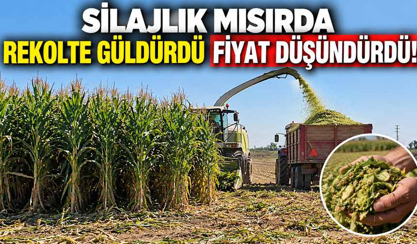 Silajlık mısırda rekolte güldürdü fiyat düşündürdü!