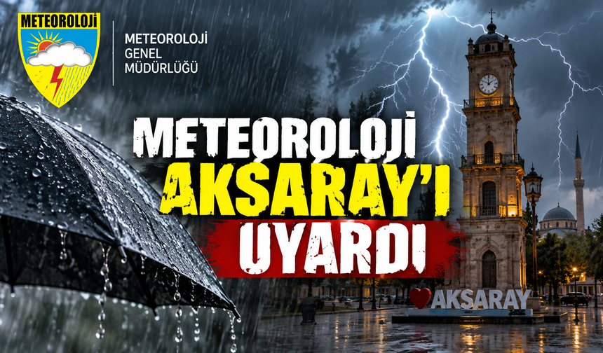 Meteoroloji Aksaray’ı uyardı