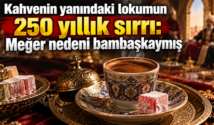 Kahvenin yanındaki o lokum meğer tesadüf değilmiş: Asırlık saray geleneği