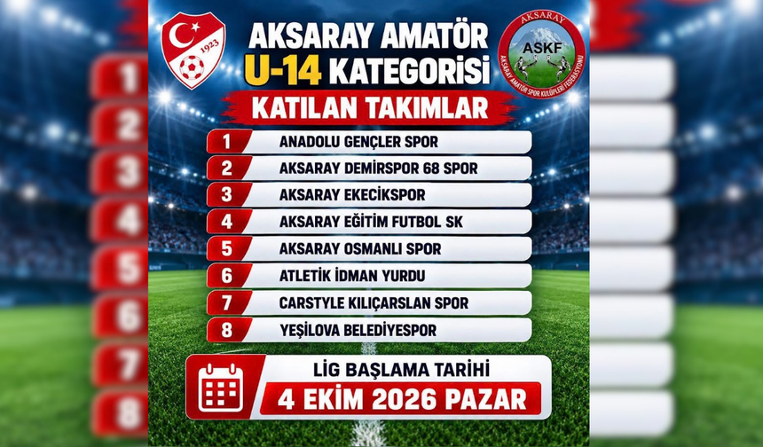 U-14’te ilk düdük çalıyor