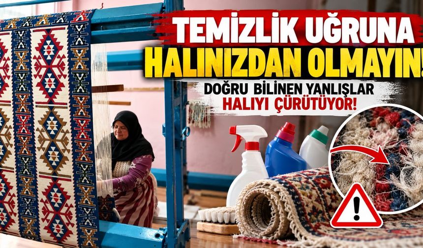Temizlik uğruna halınızdan olmayın: Doğru bilinen yanlışlar halıyı çürütüyor