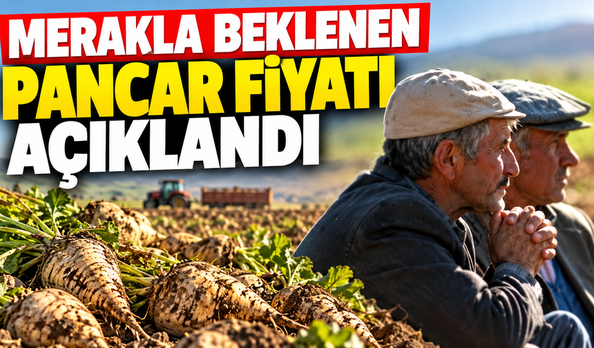 Merakla beklenen pancar fiyatı açıklandı